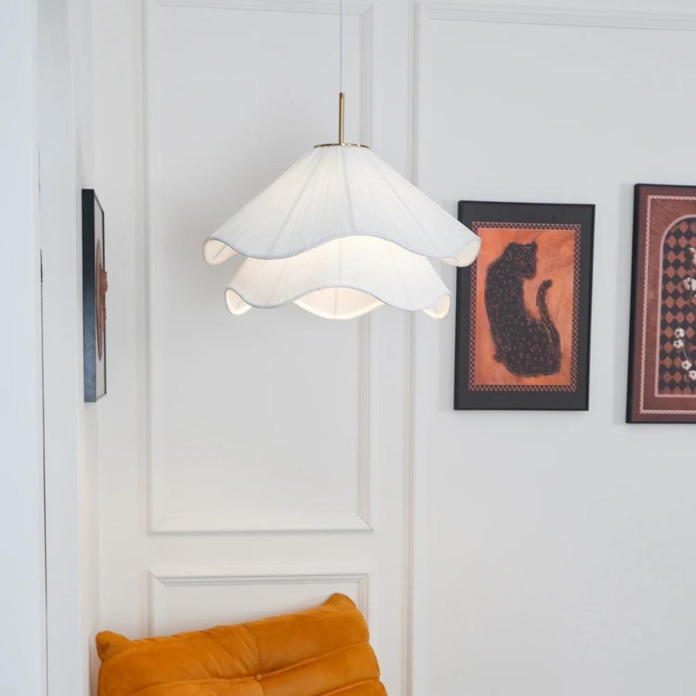 Hanglamp Japandi Stof Rond Scandinavisch Design E27 40-80cm Warm Licht