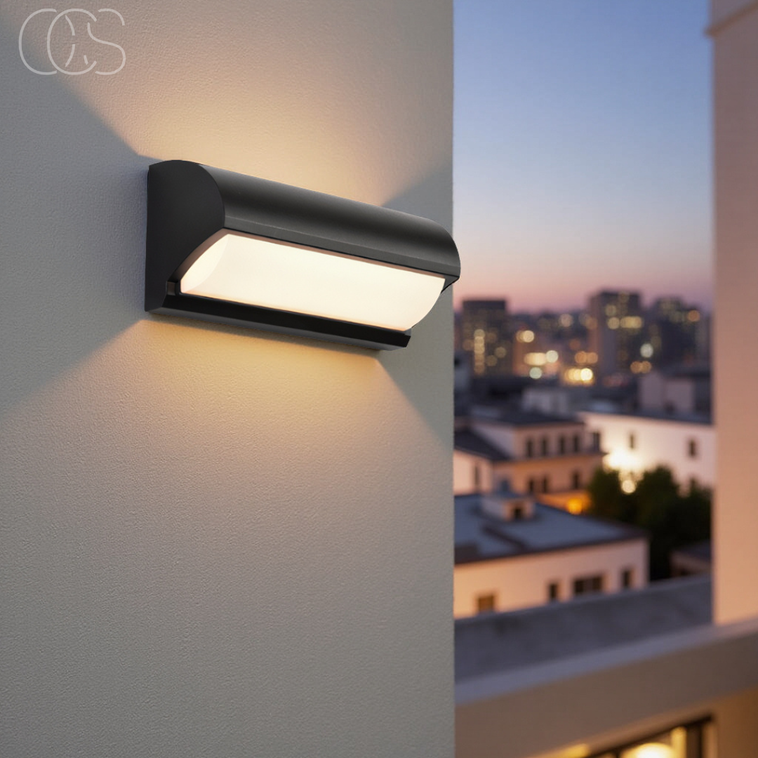 Buiten Wandlamp LED Zwart IP65 Waterdicht 3000K Warm Wit Tuin Balkon Gevel Modern