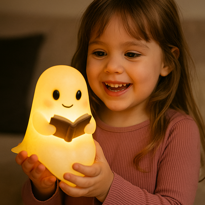 Spookjes Nachtlampje Handgemaakt Keramiek Warm Wit LED Sfeerverlichting Slaapkamer Cadeau