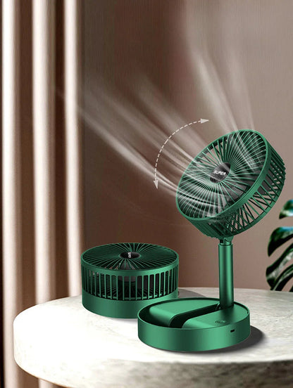 Opvouwbare Tafelventilator USB-Oplaadbaar met Vijf Standen – Compact en Stil