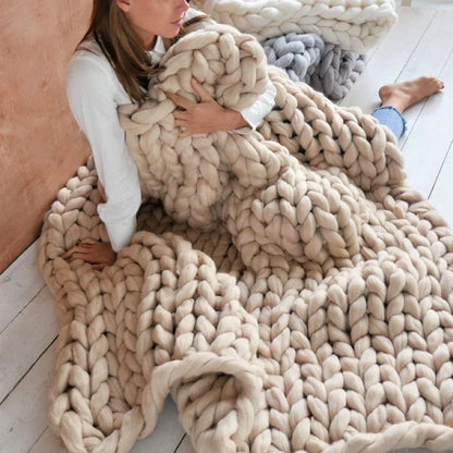 Extreem Dik Handbreigaren XL 1000g Chunky Wolgaren voor Warme Plaids, Dekens en Kussens