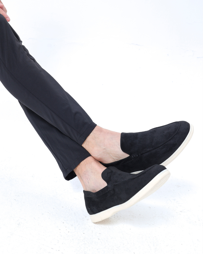 Herenschoenen Suède Loafers Elegante Zomerstijl