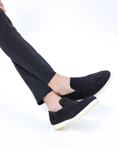 Herenschoenen Suède Loafers Elegante Zomerstijl