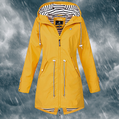 Dame Regenjas Elegante Waterdichte Mantel