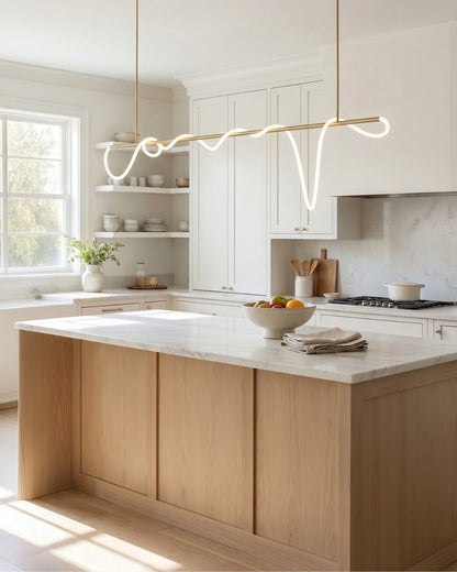LED-design hanglamp met metalen koordstructuur zwart satijn 100 cm dimbaar warm wit modern interieur eetkamer keukeneiland
