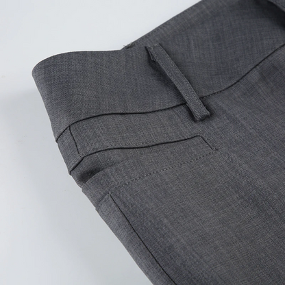Hoge Broek met Uitlopende Pijpen Elegante Stijl