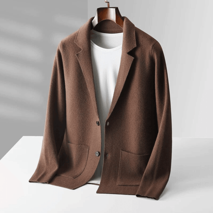 Dames Wollen Mantel met Zak Warm voor Herfst en Winter