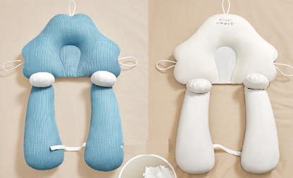 Ergonomisch Babykussen met Hoofdondersteuning Katoenen Wiegkussen Pasgeboren