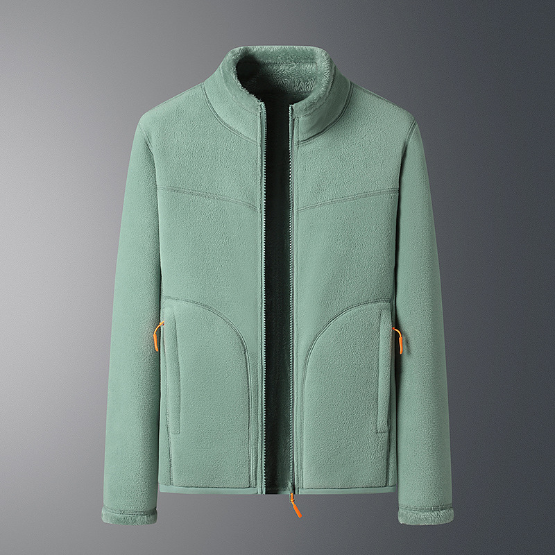 Fleece Vest Warm met Lange Mouwen en Ritszakken