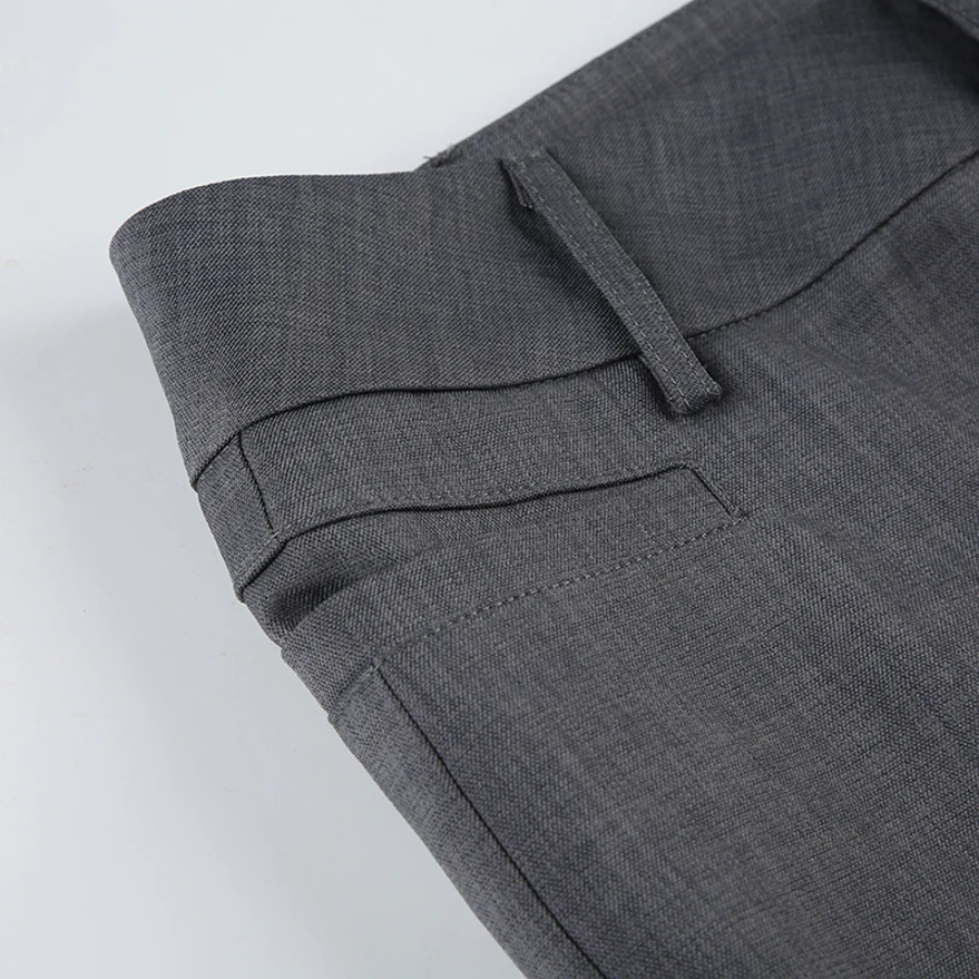 Elegante Broek Hoog Uitgesneden met Wijde Pijpen