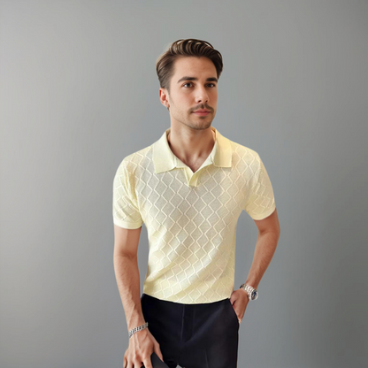 Heren Polo Wit Klassieke Stijl Casual Kleding