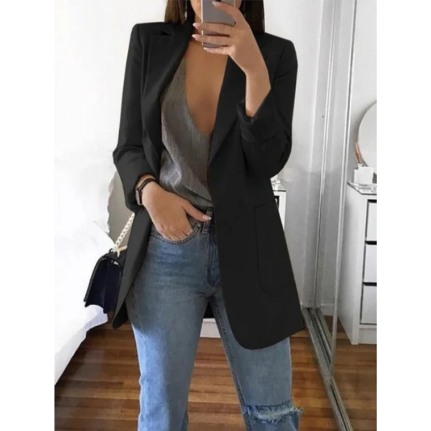 Slimfit Blazer Modern Stijlvol Designer Jacket