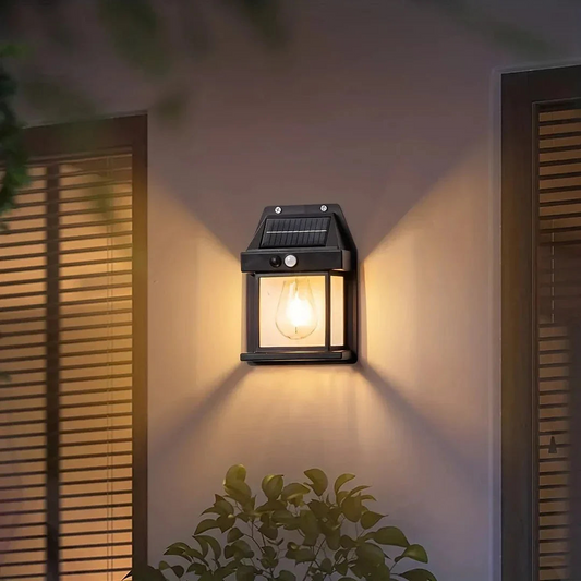 Solarlamp Buiten Bewegingssensor Scandinavisch Design 3W LED IP44 12 Uur