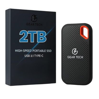 Externe SSD Harde Schijf 2TB – Compacte Draagbare Opslag met USB-C voor PC, Laptop en Mac