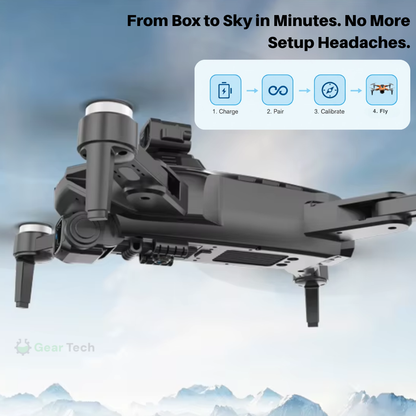 Professionele Camera Drone met 8K Dual Camera en GPS-stabilisatie – Borstelloze Motoren