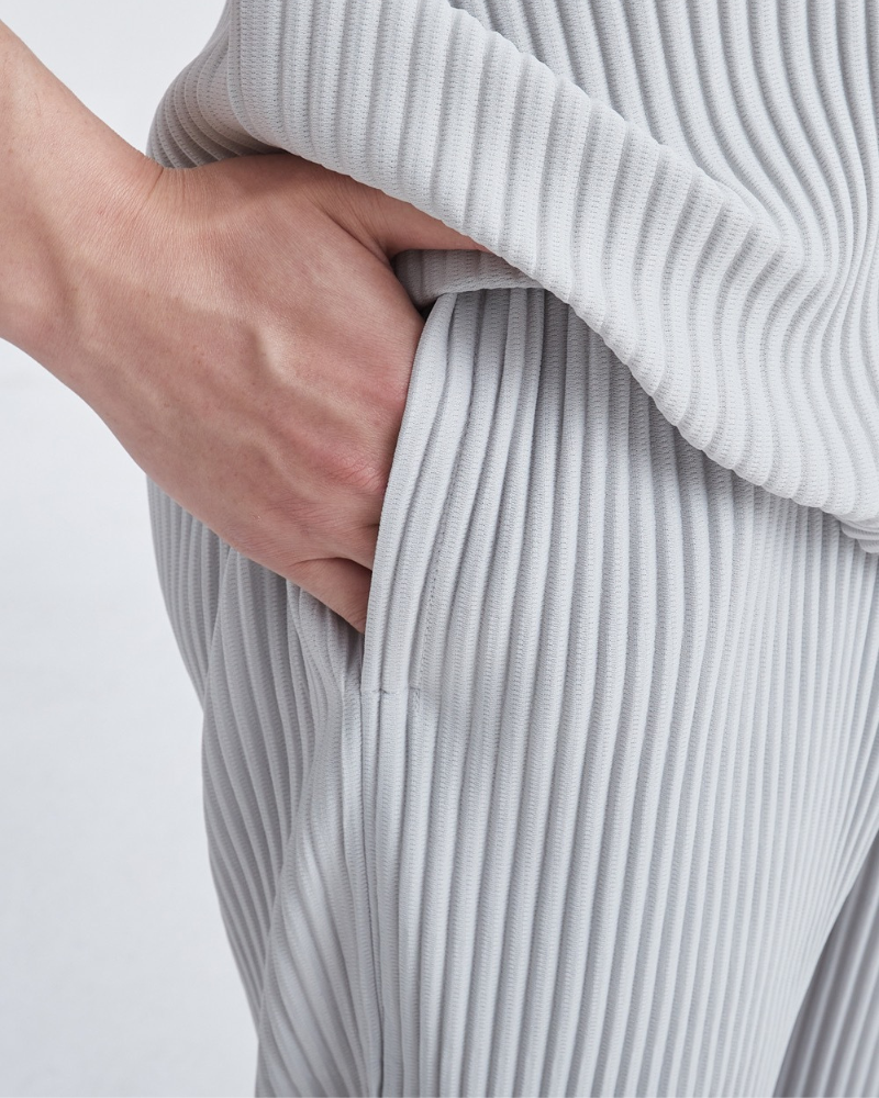 Elastische Mannenbroek Ribbels Losse Fit Comfortabele Stof