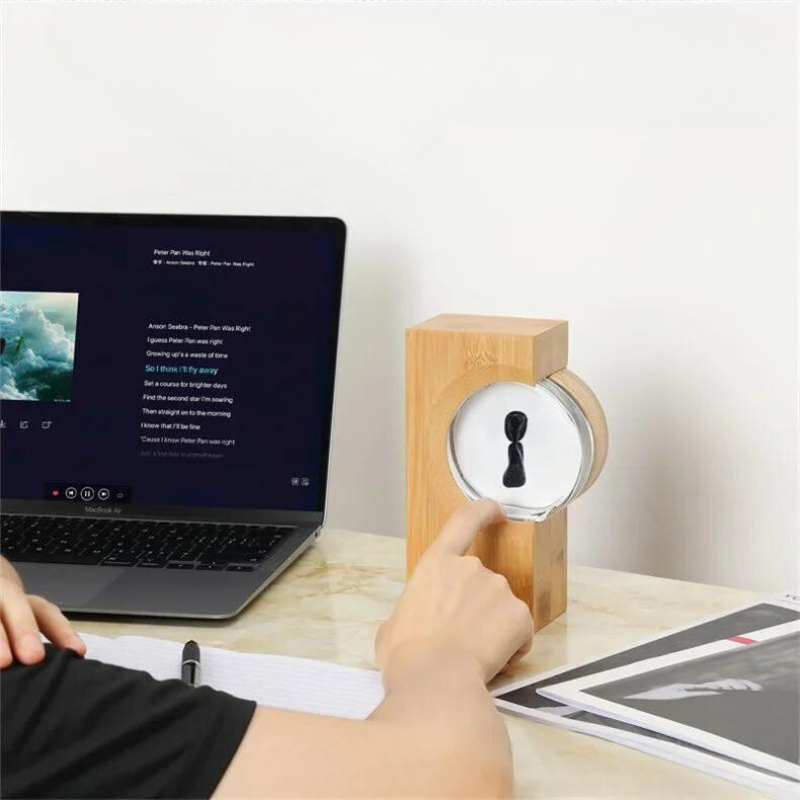 Ferrofluid Muziekvisualizer met LED-verlichting | Magnetische Vloeistof Kunstinstallatie | USB-aangedreven Sculptuur
