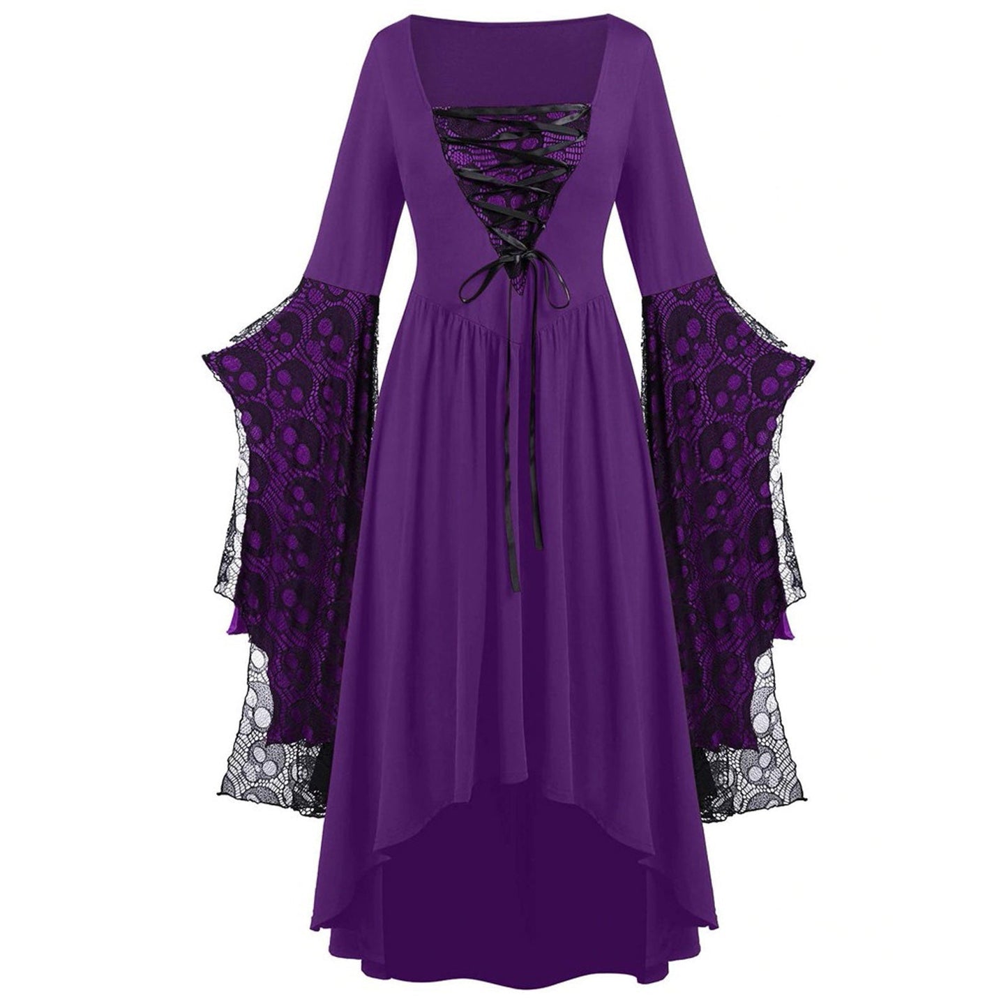 Dames Maxi Jurk Lang Met Kant Elegant