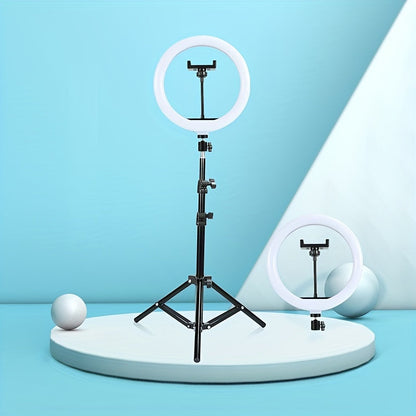 Professionele LED-Ringlamp met Verstelbaar Statief en Telefoonhouder voor Foto & Video