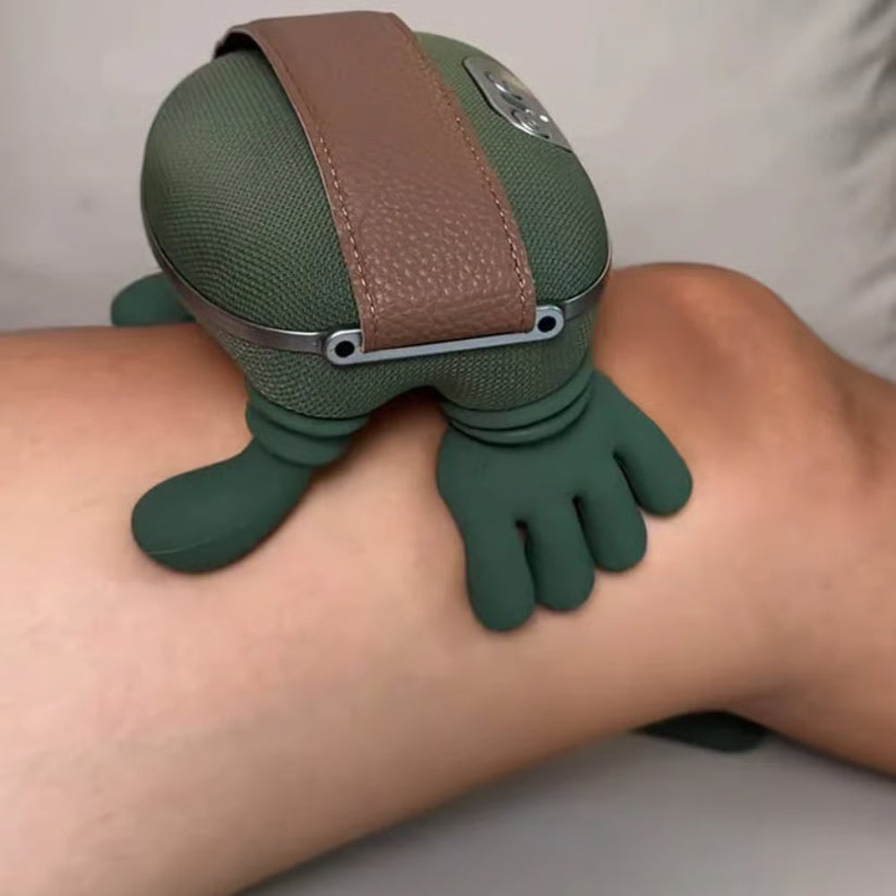Nekmassageapparaat met Warmte en Vibratie – Draadloze Diepe Weefselmassage voor Nek, Schouders en Rug – Compacte Handheld Massage Trigger Point Shiatsu Elektrisch Ontspanningsmassage