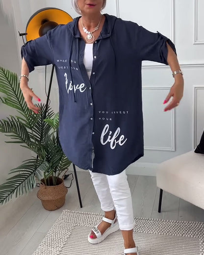 Olivia | Zachte Sweatshirt Met Capuchon Love Life