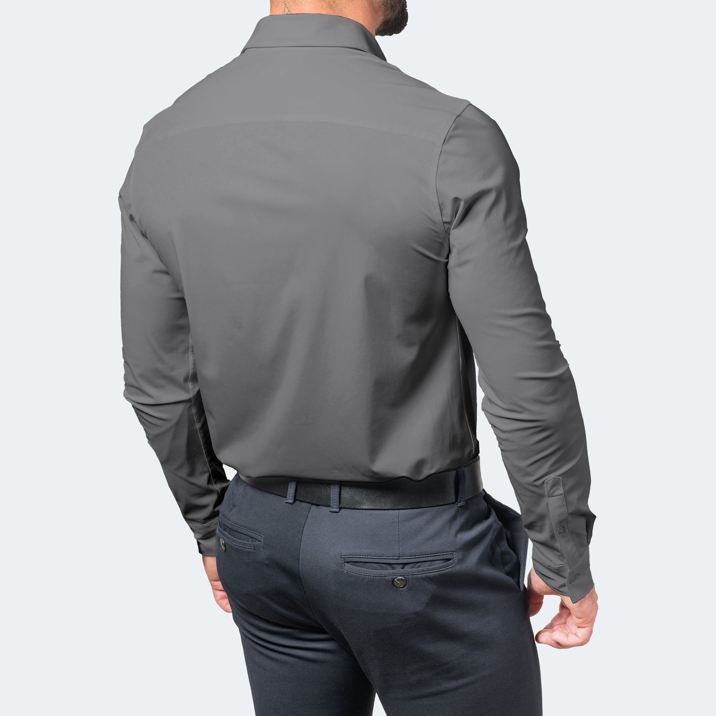 Heren Overhemd Wit Stretch Streekvrij Formal