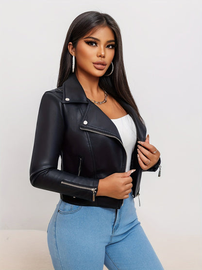 Bikerjack Imitatieleer Zwart Valencia Look