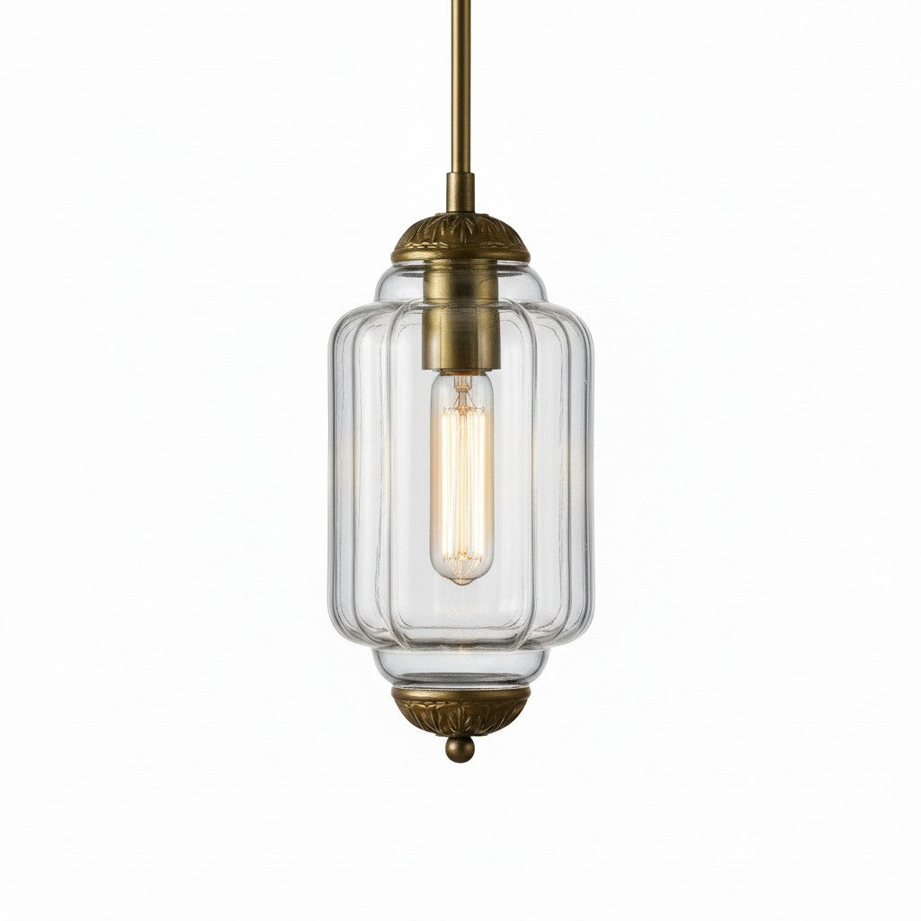 Vintage Melkglazen Hanglamp met Gegolfde Rand – Scandinavische Sfeerverlichting voor Keuken en Slaapkamer