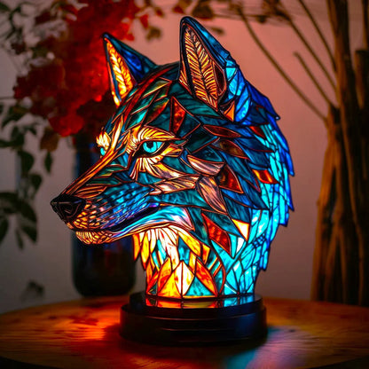 Decoratieve Dierenlamp 15 cm – Kunstlamp met LED-verlichting voor Kinderkamer, Woonkamer en Sfeerverlichting
