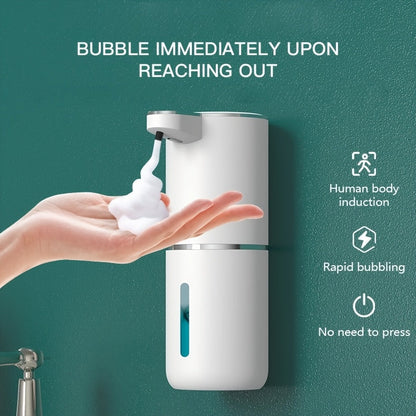 Automatische Zeepdispenser Sensor 380ml Kunststof Wit Badkamer Keuken Wandmontage Schuimdispenser USB Oplaadbaar