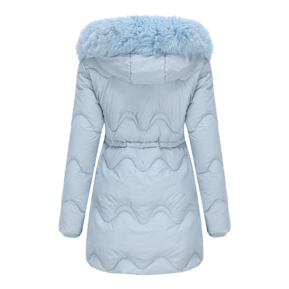 Dames Winterjas Warm en Gewatteerd met Afneembare Capuchon