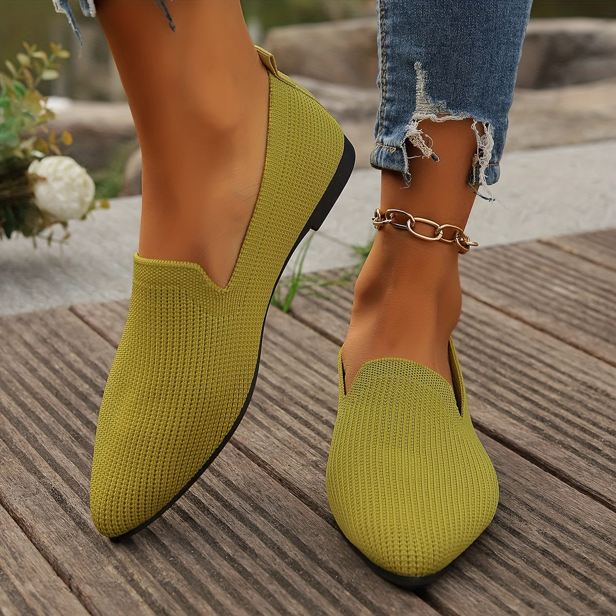 Gebreide Loafers voor Dames Zacht en Warm