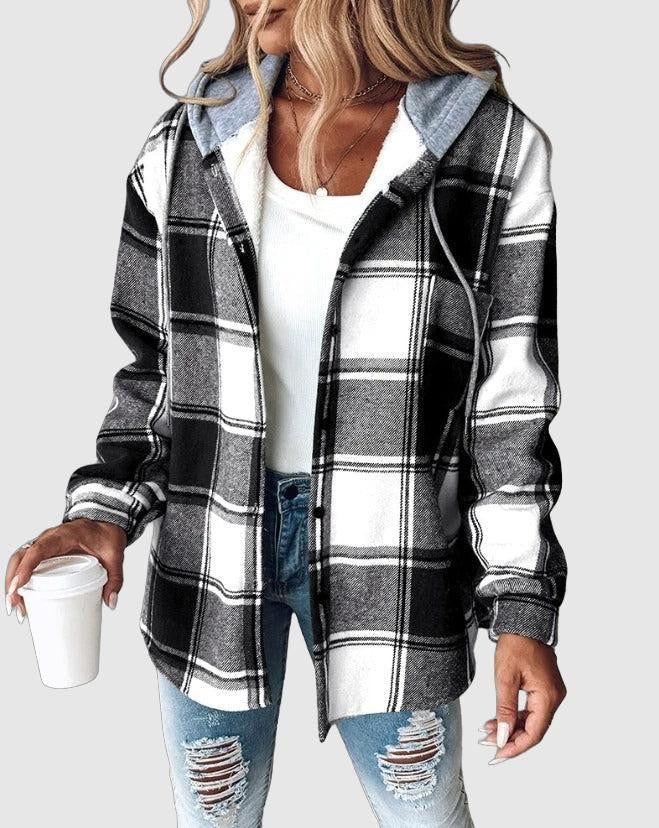 Damesjas met Capuchon - Warme Overshirt voor Herfst en Winter - StudioMarella