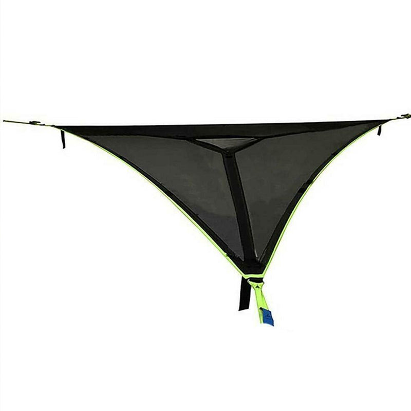 Driehoekige Hangmat voor Meerdere Personen Nylon Campinghangmat met 3-Punts Ophangsysteem Buitenhangmat voor Gezinnen en Groepsuitstapjes