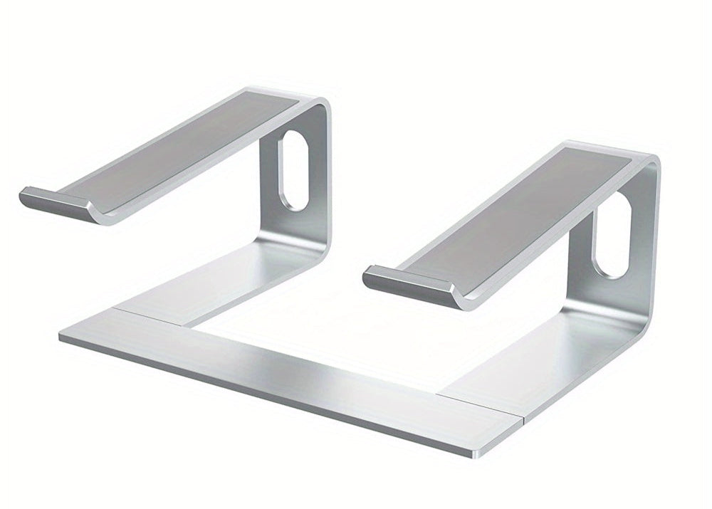 Aluminium laptopstandaard met ergonomisch ontwerp en ventilatie voor bureau en thuiswerken