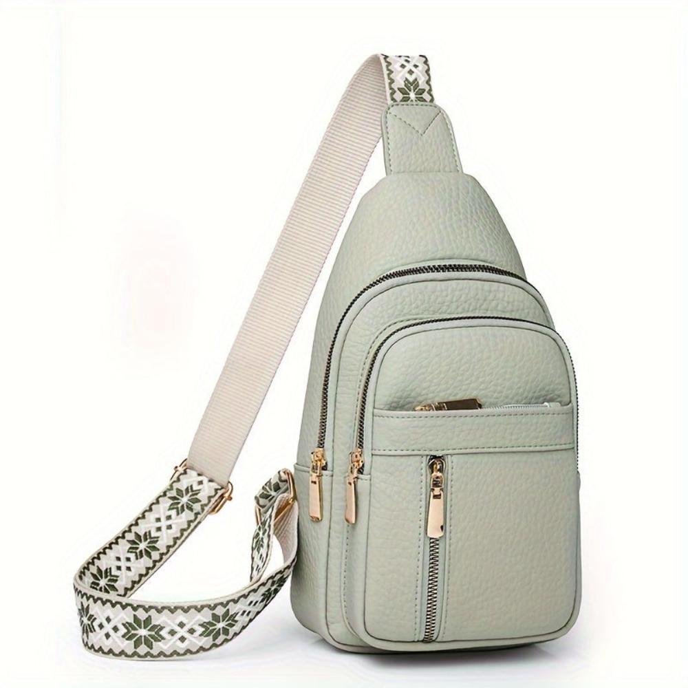 Vintage Crossbody Schoudertas Leer met Vakken voor Vrije Tijd Sport Retro Dagelijks Gebruik Dames Handtas