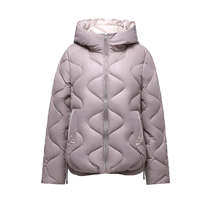 Dames Parka Jas Gewatteerd Waterdicht met Capuchon en Zakken