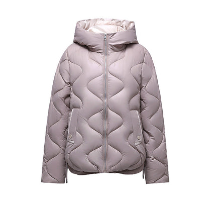 Dames Parka Jas Gewatteerd Waterdicht met Capuchon en Zakken