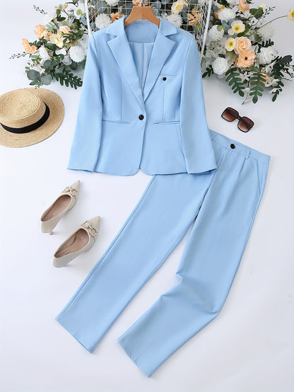 Dames Blazer Pak Reverskraag Tijdloos Elegant
