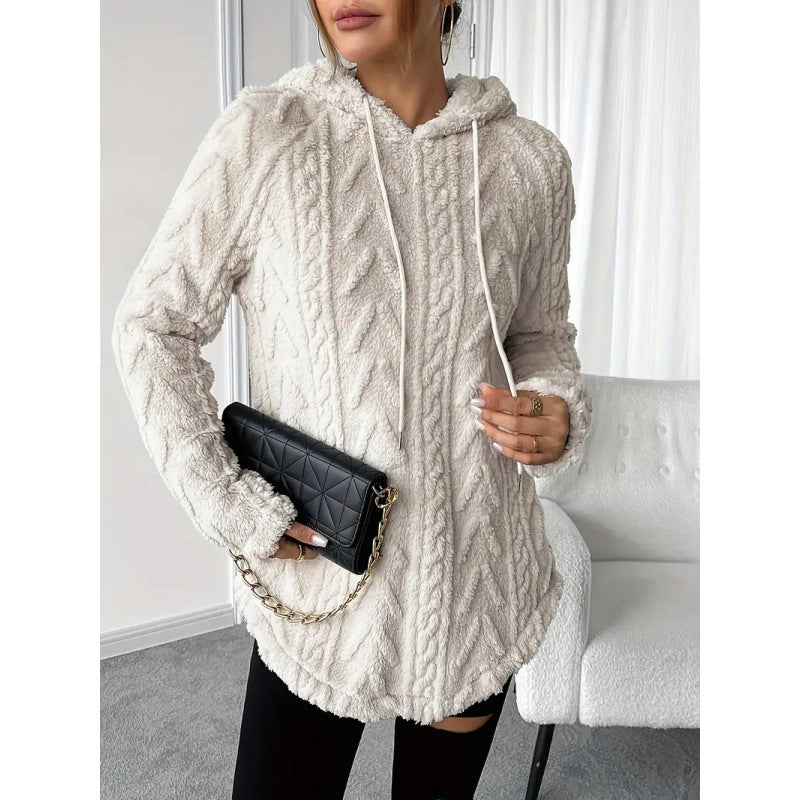 Dames Hoodie Gebreid Met Structuur Trendy Look - StudioMarella