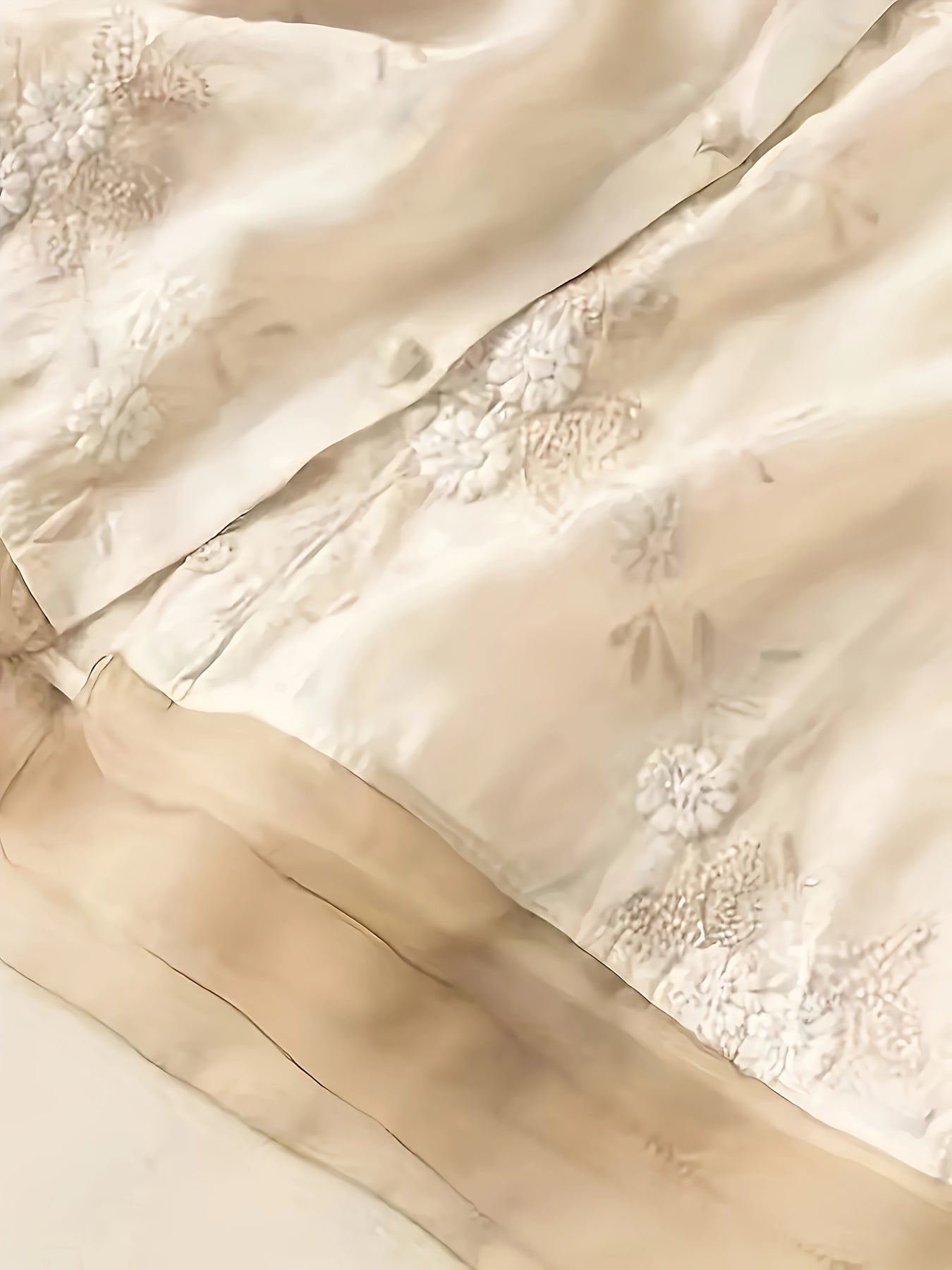 Bloemen Blouse met Geborduurde Knopen Vrouwelijke Stijl
