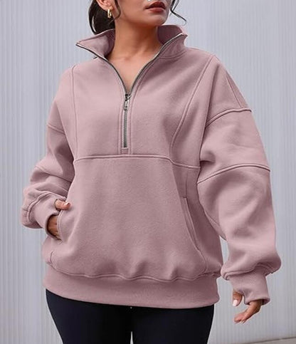 Dames Trui Oversized Warm met Kangoeroezak Comfortabel