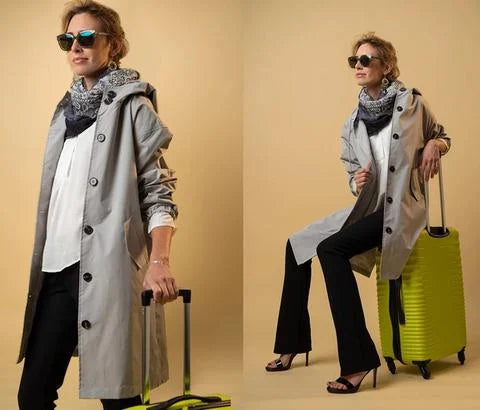 Waterdichte Regenjas Oversized Trendy Stedelijke Stijl