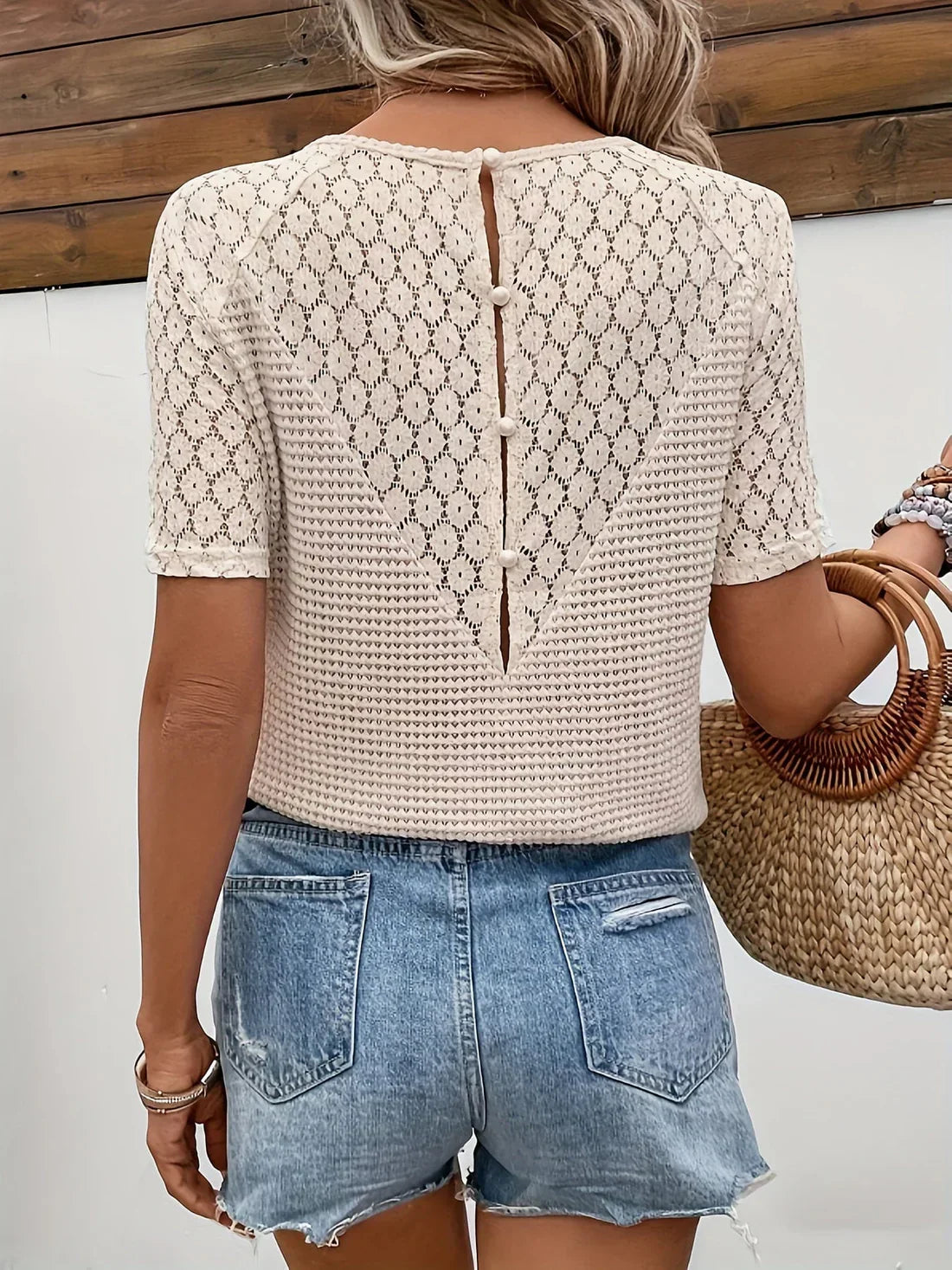 Vrouwelijke Blouse Elegante Katoen voor Elke Dag