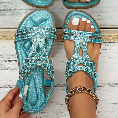 Elegante Sandalen met Bloemen- en Kralendetail → Sandalen met Bloemen en Kralen Elegant Zomer