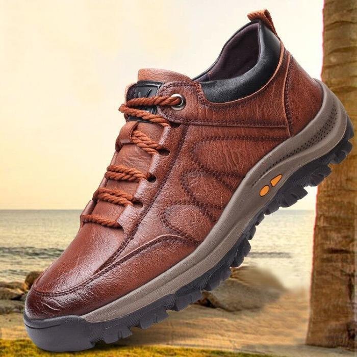 Leren Herenschoenen Comfortabel voor Wandelen