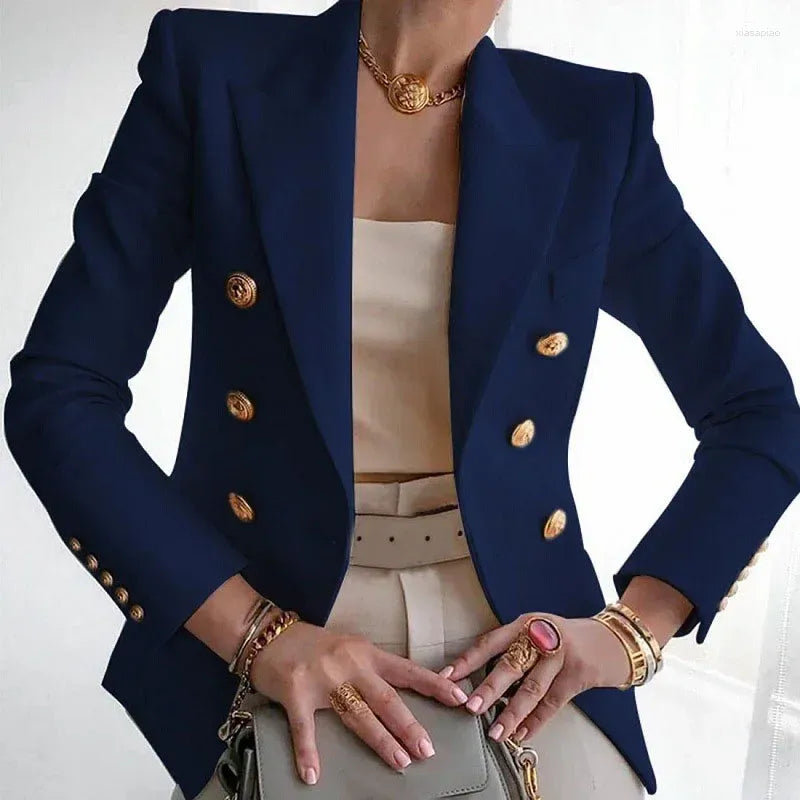 Vrouwelijke Oversized Blazer met Lange Mouwen