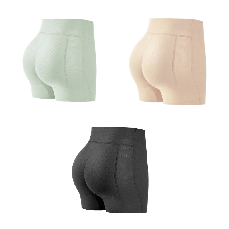 Corrigerende Shapewear Shorts met Push-Up Effect en Hoge Taille voor Bilvergroting