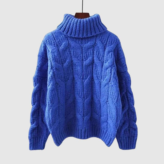 Dames Trui Gebreid met Kabelpatroon Warm en Comfortabel - StudioMarella