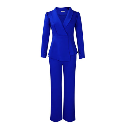 Dames Blazer Set Tweedelig Zakelijke Pantalon Suit